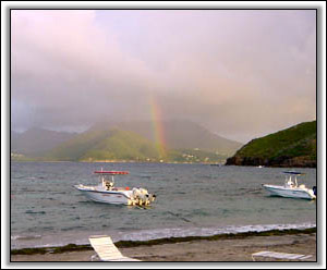 Rainbow Over Nevis, As Seen From St. Kitts - Nevis Villas