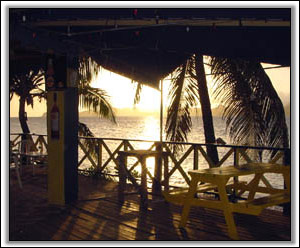 Nevis Sunset Over Saint Kitts - Nevis Villa Rentals
