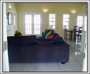 The Spacious Sitting Room At Channel View - Luxury Nevis Villas