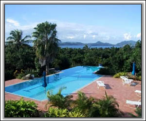 A Stunning Pool Ovelooks The Sea & Kitts