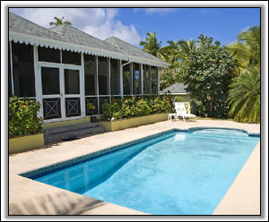 The Pool Overlooks The Sea & Beach - Nevis Rental Villas