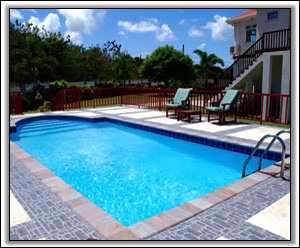 The Beautiful Pool at Nevis' Crimson House - Nevis Houses