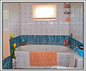 A Bathroom In Caribbean Colours - Nevis Holiday Homes
