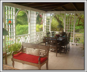 Caribbean Food Will Taste Great On The Porch - Nevis Rental Houses
