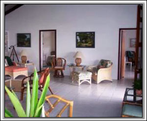 The Living Room Has A West Indies Feel - Frye House Rental - Nevis, West Indies
