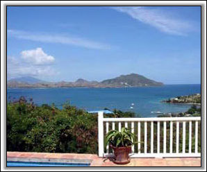 The Pool Overlooks The Caribbean - Nevis Rental Villa
