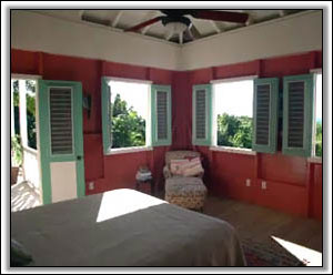 This Bedroom Has Great Views Of Nevis - Villa Rentals