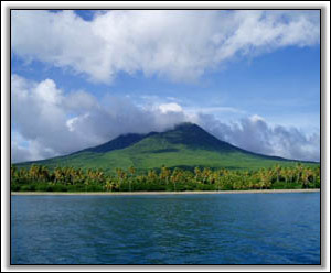 Nevis Peak As Seen From The Sea