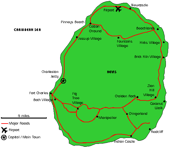 A Basic Nevis Map