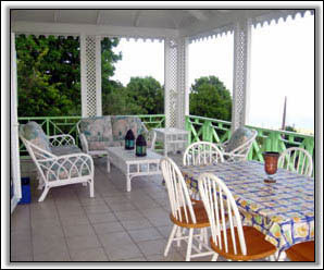 Caribbean Colors Adorn The Large Verandah - Holiday Rentals